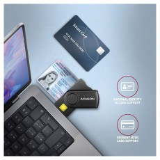 Axagon CRE-SMP2A USB Smart card & SD/microSD/SIM card PocketReader összecsukható okos kártyaolvasó Iroda és számítástechnika - Egyéb számítástechnikai termék - 459256