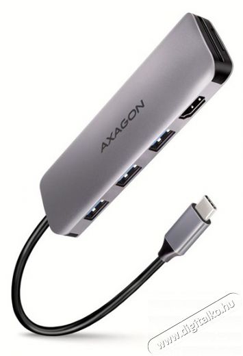 Axagon HMC-HCR3A SuperSpeed USB-C COMBO 5in1 HUB Iroda és számítástechnika - Számítógép tartozék - USB kábel - 458801