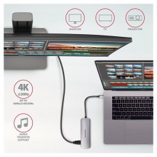 Axagon HMC-HCR3A SuperSpeed USB-C COMBO 5in1 HUB Iroda és számítástechnika - Számítógép tartozék - USB kábel - 458801