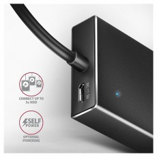 Axagon HUE-F7A SuperSpeed USB-A FLAT hub Iroda és számítástechnika - Egyéb számítástechnikai termék - 459257