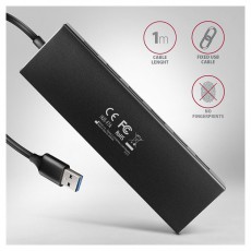Axagon HUE-F7A SuperSpeed USB-A FLAT hub Iroda és számítástechnika - Egyéb számítástechnikai termék - 459257