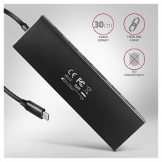 Axagon HUE-F7C SuperSpeed USB-C FLAT CHARGING hub Iroda és számítástechnika - Egyéb számítástechnikai termék - 459258