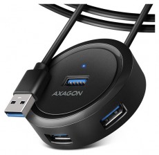 Axagon HUE-P1AL SuperSpeed USB-A ROUND hub Iroda és számítástechnika - Egyéb számítástechnikai termék - 459260