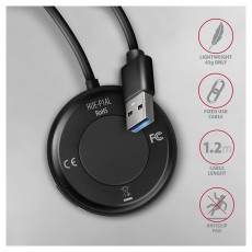 Axagon HUE-P1AL SuperSpeed USB-A ROUND hub Iroda és számítástechnika - Egyéb számítástechnikai termék - 459260