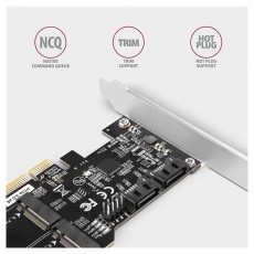 Axagon PCES-SA4M2 2db belső SATAIII portos + 2db SATA M.2 foglalat PCI-Express kártya Iroda és számítástechnika - Egyéb számítástechnikai termék - 458798