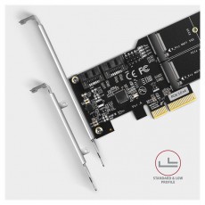 Axagon PCES-SA4M2 2db belső SATAIII portos + 2db SATA M.2 foglalat PCI-Express kártya Iroda és számítástechnika - Egyéb számítástechnikai termék - 458798