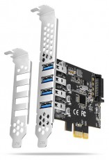 Axagon PCEU-43RS 4db USB 3.2 gen1 portos PCI-Express kártya Iroda és számítástechnika - Egyéb számítástechnikai termék - 458800