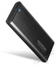 Axagon EEM2-SB2 USB-C 3.2 Gen 2 - M.2 NVMe/SATA fekete csavar nélküli külső SSD ház Iroda és számítástechnika - Adattároló / merevlemez - Külső SSD - 459262