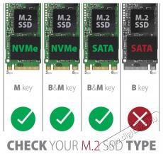 Axagon EEM2-SB2 USB-C 3.2 Gen 2 - M.2 NVMe/SATA fekete csavar nélküli külső SSD ház Egyéb - Nem forgalmazzuk ! - 459262