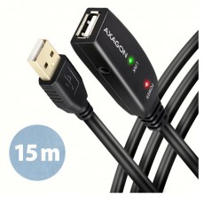 Axagon ADR-215 15m USB 2.0 A apa - anya akt&iacute;v repeater k&aacute;bel Iroda &eacute;s sz&aacute;m&iacute;t&aacute;stechnika - Sz&aacute;m&iacute;t&oacute;g&eacute;p tartoz&eacute;k - USB k&aacute;bel - 476871