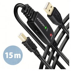 Axagon ADR-215B 15m USB 2.0 A apa - USB B apa akt&iacute;v repeater k&aacute;bel Iroda &eacute;s sz&aacute;m&iacute;t&aacute;stechnika - Sz&aacute;m&iacute;t&oacute;g&eacute;p tartoz&eacute;k - USB k&aacute;bel - 476872
