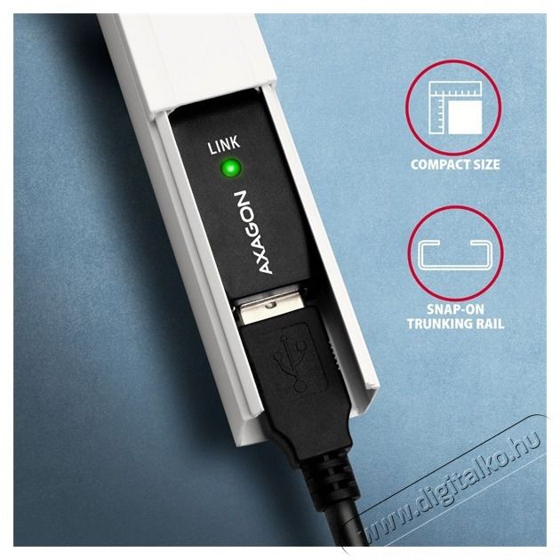 Axagon ADR-215B 15m USB 2.0 A apa - USB B apa akt&iacute;v repeater k&aacute;bel Iroda &eacute;s sz&aacute;m&iacute;t&aacute;stechnika - Sz&aacute;m&iacute;t&oacute;g&eacute;p tartoz&eacute;k - USB k&aacute;bel - 476872