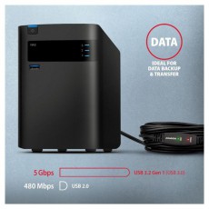 Axagon ADR-305 5m USB 3.2 Gen 1 A apa - anya aktív repeater kábel Iroda és számítástechnika - Számítógép tartozék - USB kábel - 476875