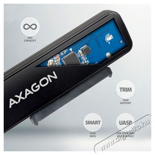 Axagon ADSA-FP2C Slim Adapter Pro USB-C 5GBPS 2,5 SSD/HDD adapter Iroda &eacute;s sz&aacute;m&iacute;t&aacute;stechnika - Adatt&aacute;rol&oacute; / merevlemez - Kieg&eacute;sz&iacute;tő - 478616