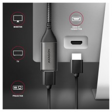 Axagon RVC-HI2M USB-C - HDMI 2.0 adapter Tv kiegészítők - Kábel / csatlakozó - Csatlakozó / elosztó / átalakító - 477466