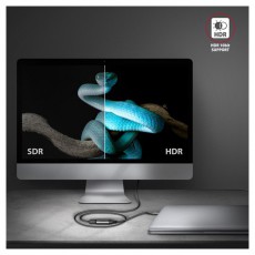 Axagon RVC-HI2M USB-C - HDMI 2.0 adapter Tv kiegészítők - Kábel / csatlakozó - Csatlakozó / elosztó / átalakító - 477466