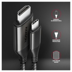 Axagon RVC-HI2MC USB-C - HDMI 2.0 kábel Tv kiegészítők - Kábel / csatlakozó - Hdmi kábel - 477446