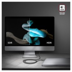 Axagon RVC-HI2MC USB-C - HDMI 2.0 kábel Tv kiegészítők - Kábel / csatlakozó - Hdmi kábel - 477446