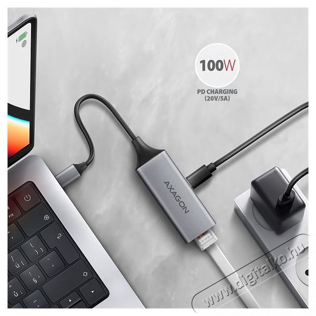 Axagon ADE-TXPD Kompakt alum&iacute;nium USB-C 3.2 Gen1 Gigabit Ethernet 10/100/1000Mbit adapter Iroda &eacute;s sz&aacute;m&iacute;t&aacute;stechnika - Notebook kieg&eacute;sz&iacute;tő - Egy&eacute;b notebook kieg&eacute;sz&iacute;tő - 499925