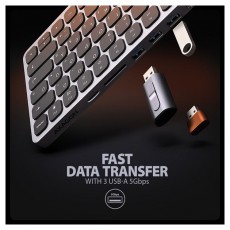 Axagon HMC-KB-HU Magyar billentyűzet &eacute;s 9 az 1-ben hub Mobil / Kommunik&aacute;ci&oacute; / Smart - Tablet / E-book kieg&eacute;sz&iacute;tő, tok - Billentyűzet - 500345