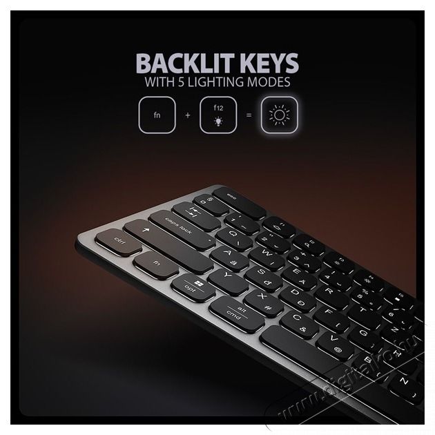 Axagon HMC-KB-HU Magyar billentyűzet &eacute;s 9 az 1-ben hub Mobil / Kommunik&aacute;ci&oacute; / Smart - Tablet / E-book kieg&eacute;sz&iacute;tő, tok - Billentyűzet - 500345