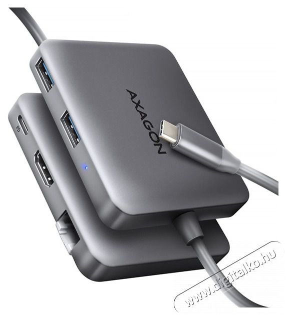 Axagon HMC-5HL SuperSpeed USB-C 5in1 hub Iroda &eacute;s sz&aacute;m&iacute;t&aacute;stechnika - Notebook kieg&eacute;sz&iacute;tő - USB hub / eloszt&oacute; - 500382