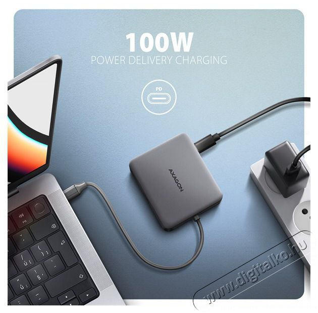 Axagon HMC-5HL SuperSpeed USB-C 5in1 hub Iroda &eacute;s sz&aacute;m&iacute;t&aacute;stechnika - Notebook kieg&eacute;sz&iacute;tő - USB hub / eloszt&oacute; - 500382