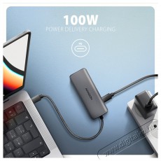 Axagon HMC-5H8K USB-C 5Gbps 5in1 8K hub Iroda és számítástechnika - Notebook kiegészítő - USB hub / elosztó - 500354