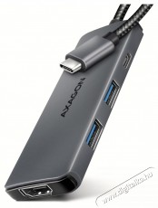 Axagon HMC-5H8K USB-C 5Gbps 5in1 8K hub Iroda és számítástechnika - Notebook kiegészítő - USB hub / elosztó - 500354