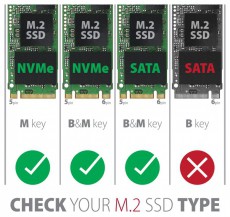 Axagon EEM2-GTS2 USB-C 3.2 Gen 2 M.2 NVMe/SATA szürke csavar nélküli külső SSD ház Iroda és számítástechnika - Adattároló / merevlemez - Kiegészítő - 507219