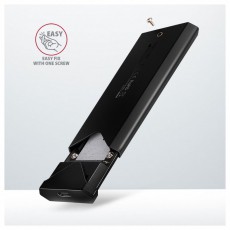 Axagon EEM2-UB2 USB-C 3.2 Gen 2 M.2 NVMe fekete csavar nélküli külső SSD ház Iroda és számítástechnika - Adattároló / merevlemez - Kiegészítő - 507220