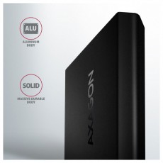 Axagon EEM2-UB2 USB-C 3.2 Gen 2 M.2 NVMe fekete csavar nélküli külső SSD ház Iroda és számítástechnika - Adattároló / merevlemez - Kiegészítő - 507220