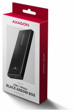 Axagon EEM2-UB2 USB-C 3.2 Gen 2 M.2 NVMe fekete csavar nélküli külső SSD ház Iroda és számítástechnika - Adattároló / merevlemez - Kiegészítő - 507220