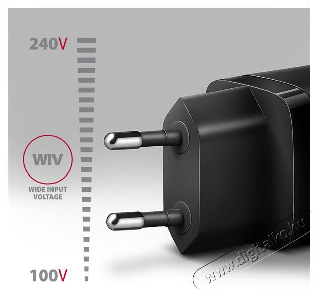 Axagon ACU-PD20 20W PD 3.0 QC Type-C fekete hálózati töltő Mobil / Kommunikáció / Smart - Mobiltelefon kiegészítő / tok - Hálózati-, autós töltő - 507951