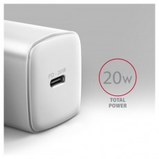 Axagon ACU-PD20W 20W PD 3.0 QC Type-C fehér hálózati töltő Mobil / Kommunikáció / Smart - Mobiltelefon kiegészítő / tok - Hálózati-, autós töltő - 507952