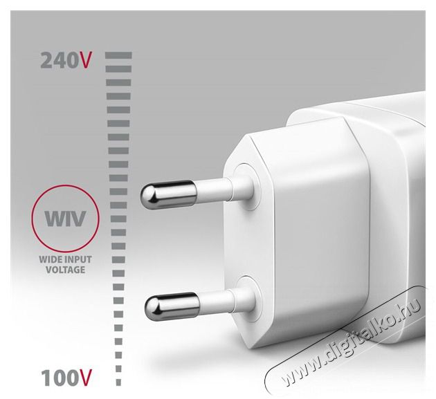 Axagon ACU-PD20W 20W PD 3.0 QC Type-C fehér hálózati töltő Mobil / Kommunikáció / Smart - Mobiltelefon kiegészítő / tok - Hálózati-, autós töltő - 507952