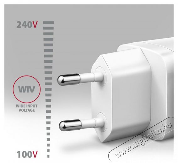 Axagon ACU-PD20W 20W PD 3.0 QC Type-C fehér hálózati töltő Mobil / Kommunikáció / Smart - Mobiltelefon kiegészítő / tok - Hálózati-, autós töltő - 507952