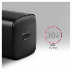 Axagon ACU-PD30 30W PD 3.0 QC Type-C fekete hálózati töltő Mobil / Kommunikáció / Smart - Mobiltelefon kiegészítő / tok - Hálózati-, autós töltő - 507953