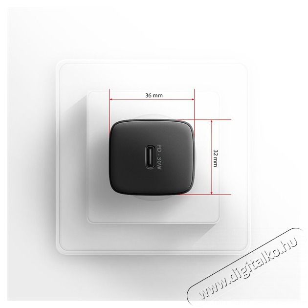 Axagon ACU-PD30 30W PD 3.0 QC Type-C fekete hálózati töltő Mobil / Kommunikáció / Smart - Mobiltelefon kiegészítő / tok - Hálózati-, autós töltő - 507953