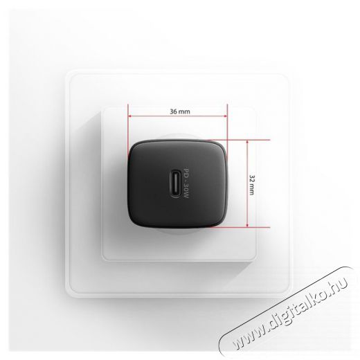 Axagon ACU-PD30 30W PD 3.0 QC Type-C fekete hálózati töltő Mobil / Kommunikáció / Smart - Mobiltelefon kiegészítő / tok - Hálózati-, autós töltő - 507953