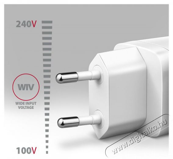 Axagon ACU-PD30W 30W PD 3.0 QC Type-C fehér hálózati töltő Mobil / Kommunikáció / Smart - Mobiltelefon kiegészítő / tok - Hálózati-, autós töltő - 507954