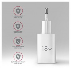 Axagon ACU-QC18W 18W QC USB fehér hálózati töltő Mobil / Kommunikáció / Smart - Mobiltelefon kiegészítő / tok - Hálózati-, autós töltő - 507956