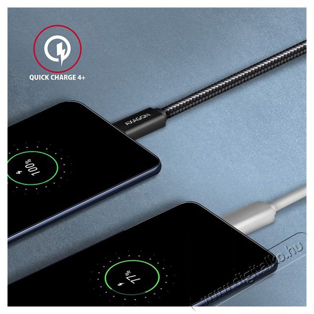 Axagon BUCM32-CM15AB 1,5m Type-C fekete adat- és töltőkábel Tv kiegészítők - Kábel / csatlakozó - USB kábel - 507950