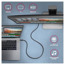 Axagon BUCM32-CM15AB 1,5m Type-C fekete adat- és töltőkábel Tv kiegészítők - Kábel / csatlakozó - USB kábel - 507950