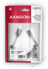 Axagon BUCM-AM20TB 1,1m USB C/USB A csavart fekete adat- és töltőkábel Tv kiegészítők - Kábel / csatlakozó - USB kábel - 513917