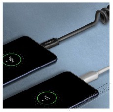 Axagon BUCM-AM20TB 1,1m USB C/USB A csavart fekete adat- és töltőkábel Tv kiegészítők - Kábel / csatlakozó - USB kábel - 513917