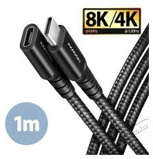 Axagon BUCM32-CF10AB 1m USB C fekete hosszabbító kábel Tv kiegészítők - Kábel / csatlakozó - USB kábel - 513915
