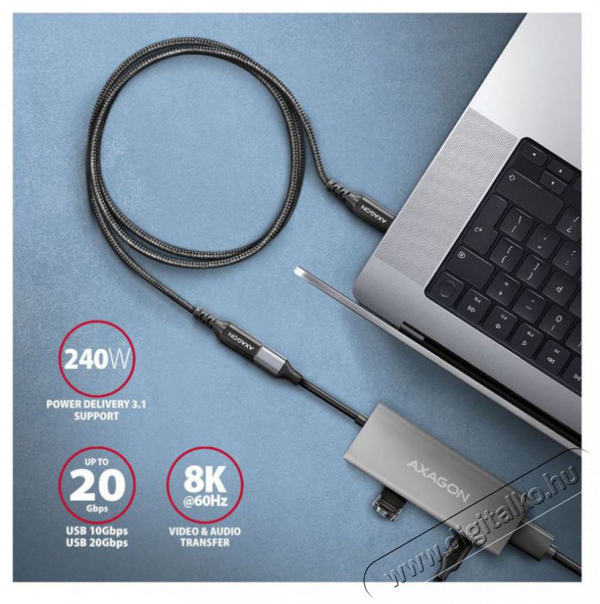 Axagon BUCM32-CF15AB 1,5m USB C fekete hosszabb&iacute;t&oacute; k&aacute;bel Tv kieg&eacute;sz&iacute;tők - K&aacute;bel / csatlakoz&oacute; - USB k&aacute;bel - 513916
