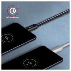 Axagon BUCM32-CM05AB 0,5m Type-C PD 100W 4K HD fekete adat- és töltőkábel Tv kiegészítők - Kábel / csatlakozó - USB kábel - 514821
