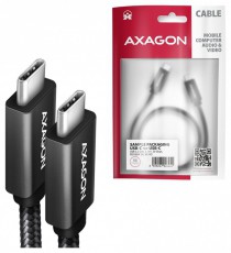 Axagon BUCM32-CM05AB 0,5m Type-C PD 100W 4K HD fekete adat- és töltőkábel Tv kiegészítők - Kábel / csatlakozó - USB kábel - 514821